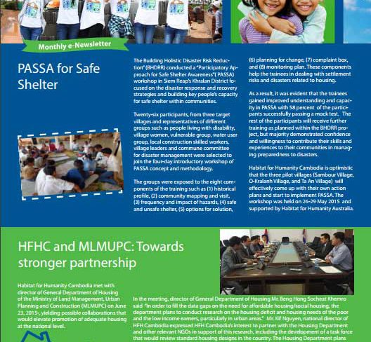 PASSA For Safe Shelter